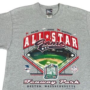 Vintage Boston Red Sox 1999 All Star Game Fenway Park Baseball Pro Player Shirt